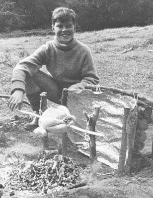 Martin with his chicken